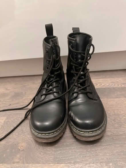 Photo of free Size 38 Faux Leather Black Boots (Yonge and Eglinton) #1