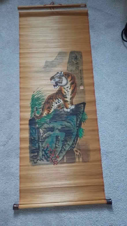 Photo of free Pair of Chinese painted scrolls (Maybury Hill GU22) #1