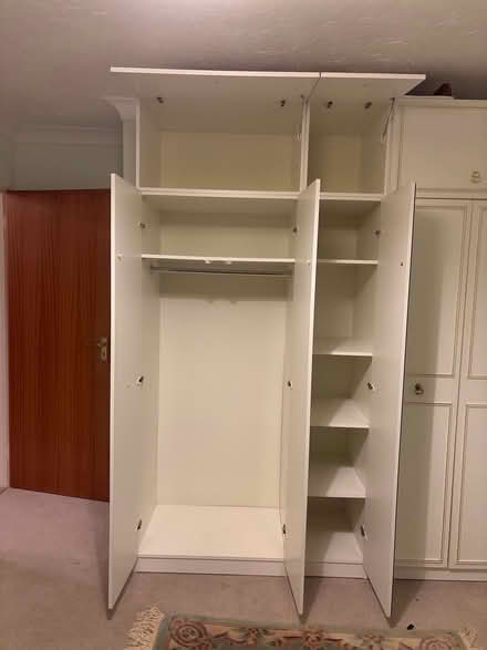 Photo of free Double wardrobe with shelving, cabinets and mirror (Ferndown BH22) #3