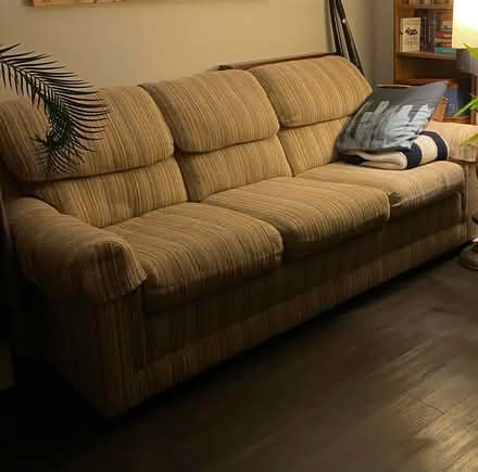Photo of free Beige Couch (Crystal Beach) #1