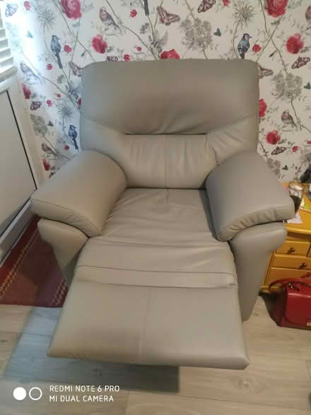 Photo of free Leather recliner chair (Telford) #1