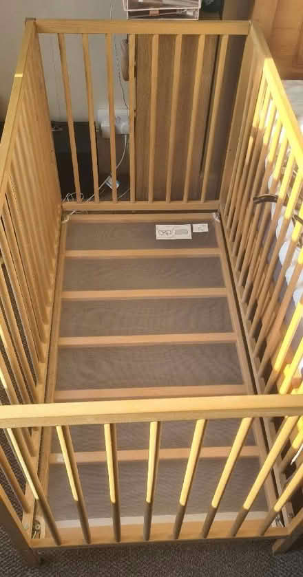 Photo of free Ikea Sniglar Cot WITHOUT MATRESS (Barkingside IG2) #1