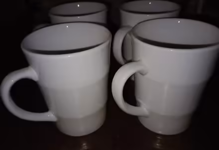 Photo of free Set of four white cups (Blanchardstown) #1