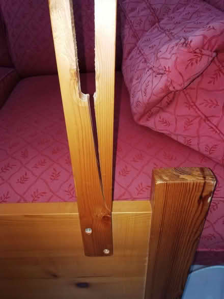 Photo of free Pine headboard for single bed (damaged) (Emmer Green RG4) #2