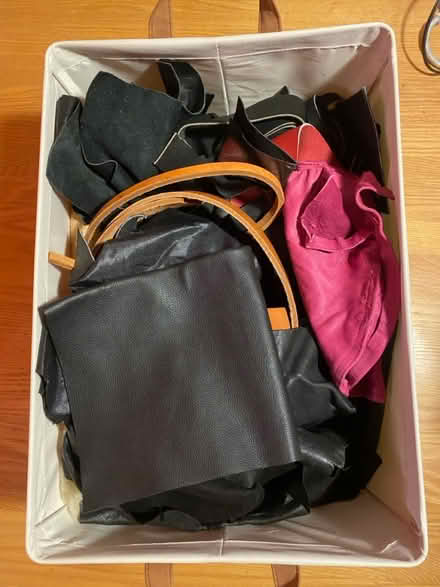 Photo of free Leather scraps and crafting tools (Near Highland Hospital) #1