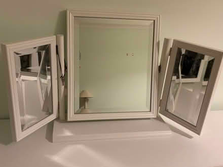Photo of free Large white dressing table with drawers and mirror (Ferndown BH22) #2