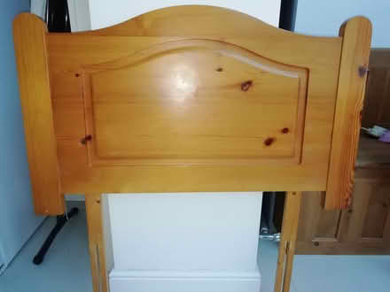 Photo of free Pine headboard for single bed (damaged) (Emmer Green RG4) #1