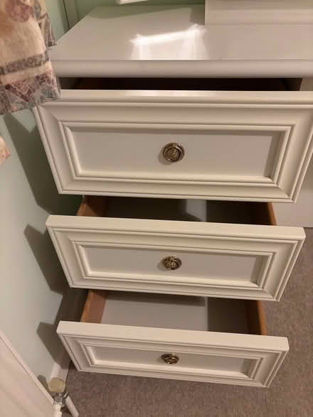 Photo of free Large white dressing table with drawers and mirror (Ferndown BH22) #3