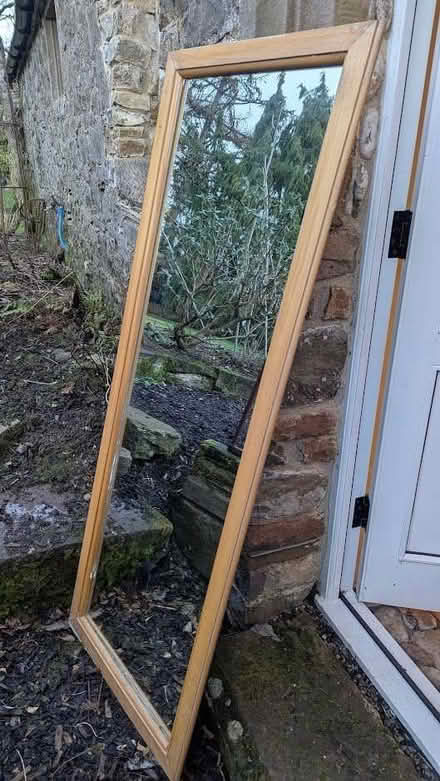 Photo of free full length mirror beech frame (Greystoke CA11) #1