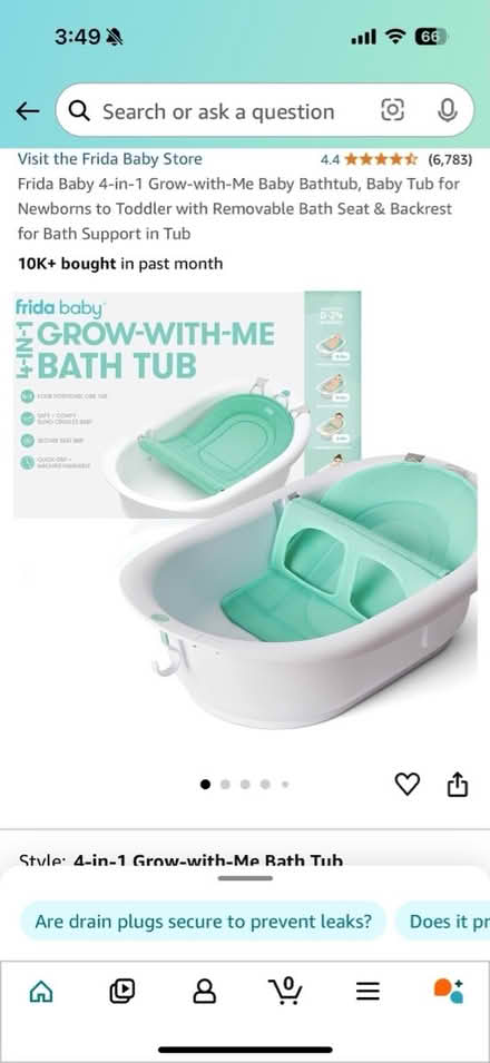 Photo of free Frida baby tub (Upper west side) #2