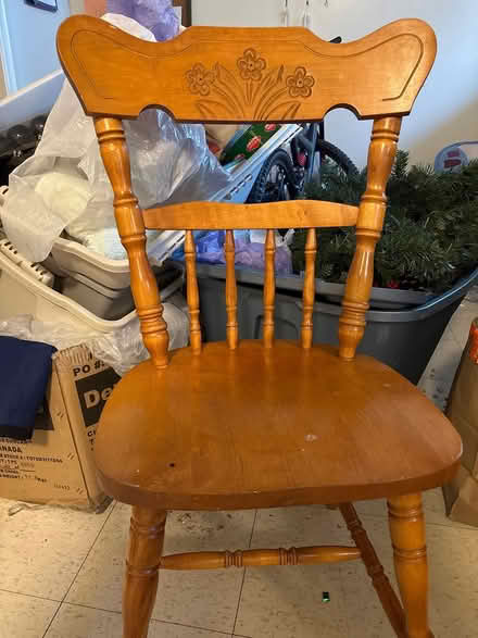 Photo of free Wooden chairs (1x captain chair) (West end Area) #1