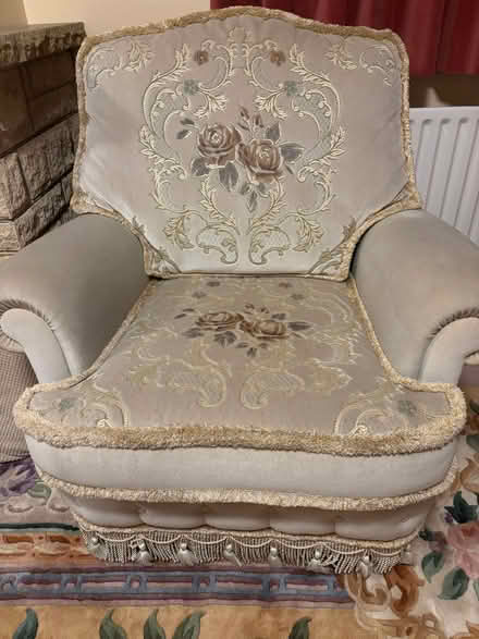 Photo of free 3 large comfy fabric lounge chairs (Ferndown BH22) #3