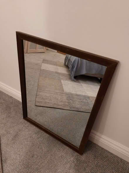 Photo of free Wooden framed mirror (Humphrey's End GL6) #1
