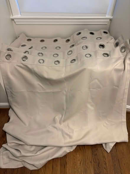 Photo of free 4 Offwhite blackout curtains (Bethesda, MD) #1