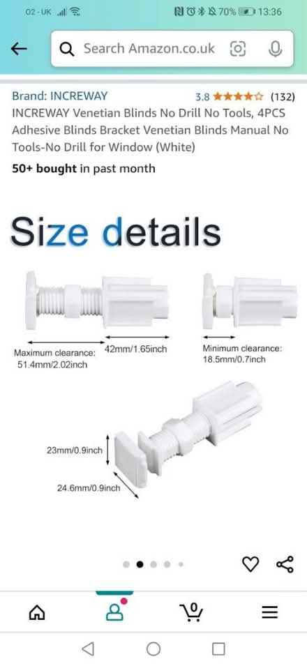 Photo of free No drill venetian blind fittings (Central Oxford - near station) #3