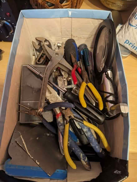 Photo of free Box of pliers, snips, screwdrivers etc (Dyke Road area BN1) #1