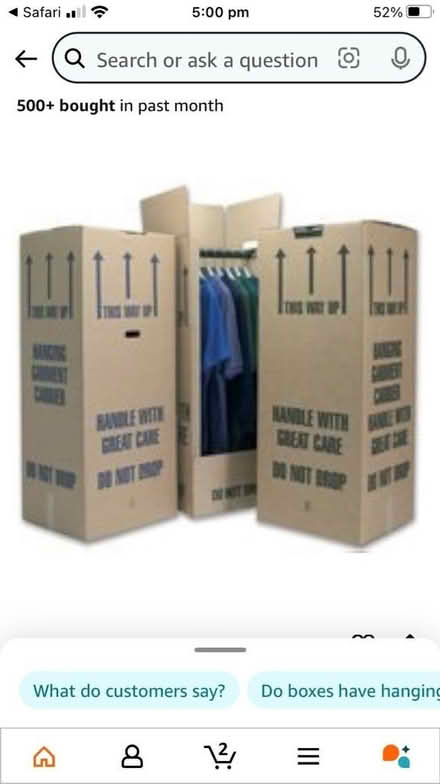 Photo of Wardrobe Moving Boxes (Oswestry SY11) #1