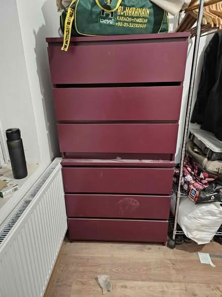 Photo of free 2 IKEA burgundy drawers (B13) #3