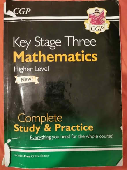 Photo of free CGP Maths KS3 Higher Student Book (Hall Green B28) #1