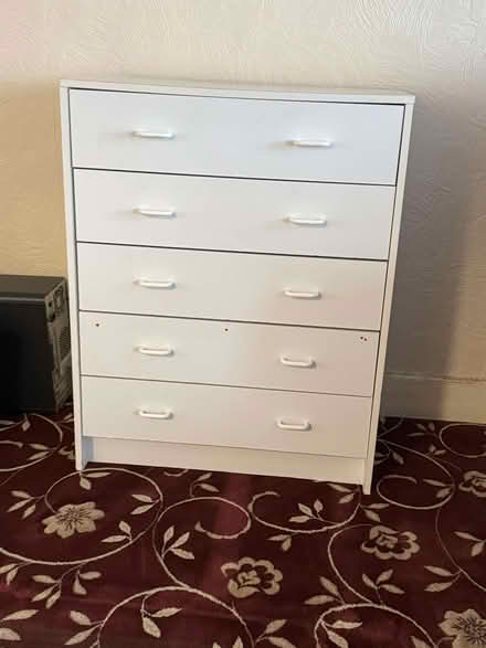 Photo of free White 5 drawer chest (Edmonton N9) #1