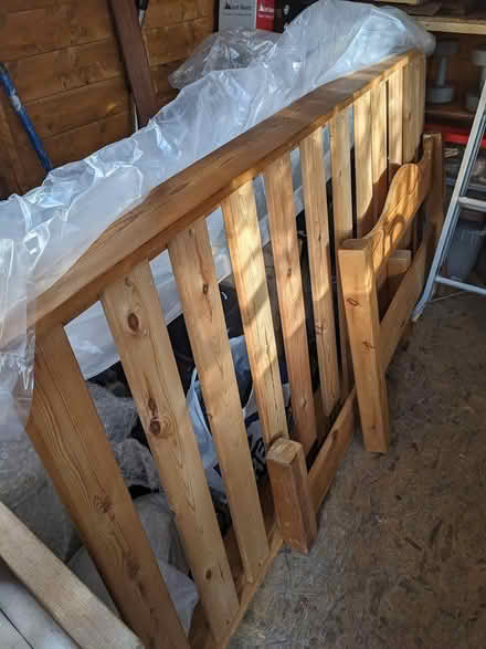 Photo of free Single wooden bed frame (HA8) #1