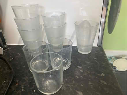 Photo of free Misc drinking glasses, set of 6 very cloudy (Lower Earley RG6) #1