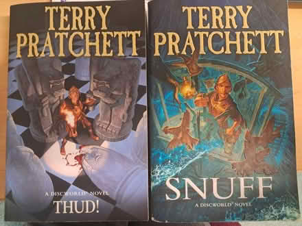 Photo of free Terry Pratchet books (2) (Weybridge KT13) #1