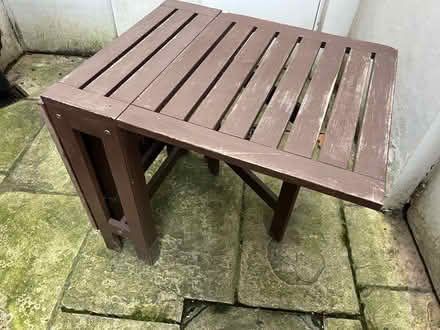 Photo of free Folding Garden Table (Covent Garden WC1R) #2
