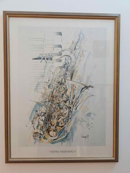 Photo of free Framed in glass Sax pic (Balsall common CV7) #1