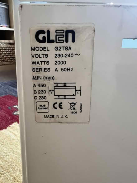 Photo of free Electric Heater (Morningside EH10) #3