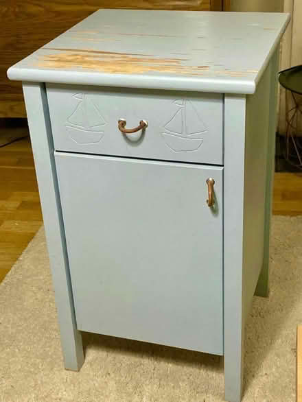 Photo of free Child's Bedside Table - Pale Blue (W5) #2