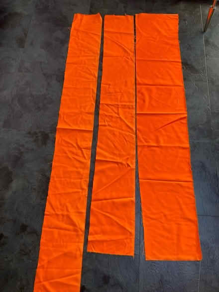 Photo of free VERY BRIGHT ORANGE! Fabric offcuts (Bexhill on sea TN39) #1