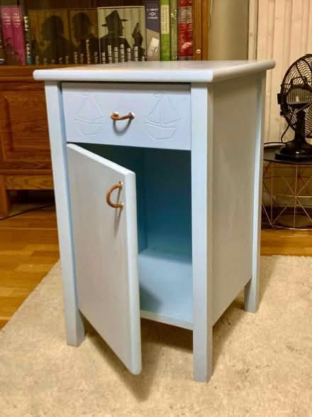Photo of free Child's Bedside Table - Pale Blue (W5) #1