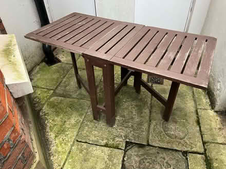 Photo of free Folding Garden Table (Covent Garden WC1R) #1