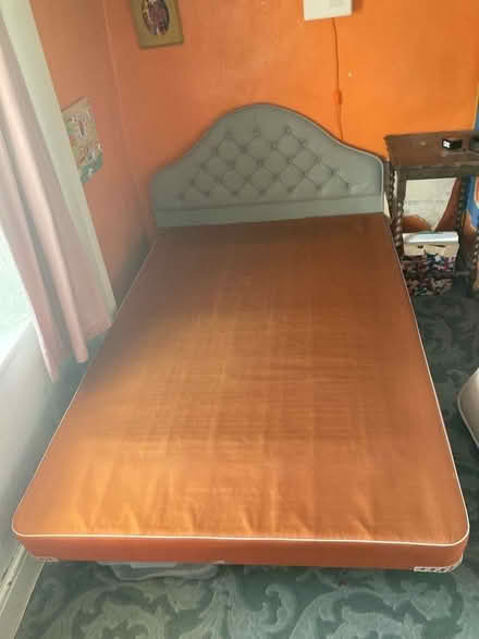 Photo of free Queen/small double bed with mattress and headboard (Patterdale CA11) #2