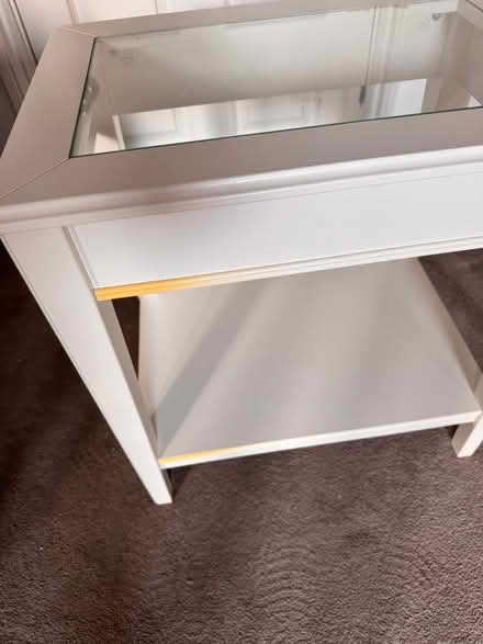 Photo of free Wooden coffee table with glass (Staines) #4