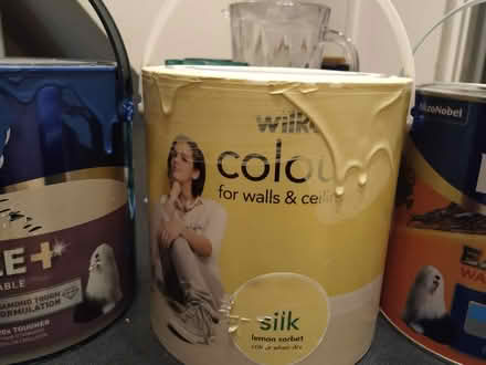 Photo of free 3 x part used paint tins (Primrose, Lancaster LA1) #2