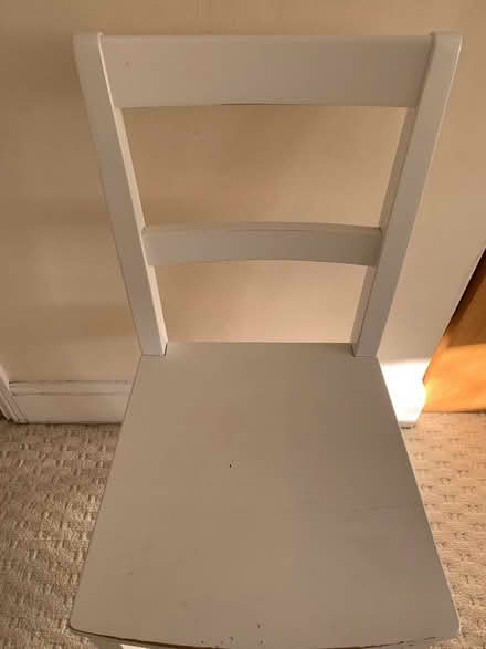 Photo of free White wooden chair (Pirbright GU24) #2