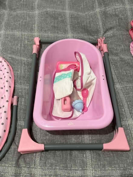 Photo of free Doll bath, pushchair and bits (TN38) #3