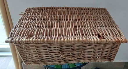 Photo of free Wicker picnic basket/hamper (Stanstead St Margarets SG12) #2