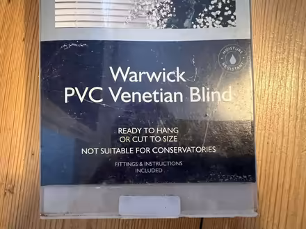 Photo of free Unopened PVC Venetian blinds 1.6m drop x 0.6 m wide (Jericho OX1) #2