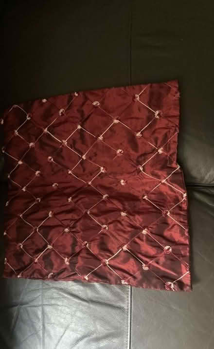 Photo of free Burgundy cushion cover (Ryecroft WS2) #1