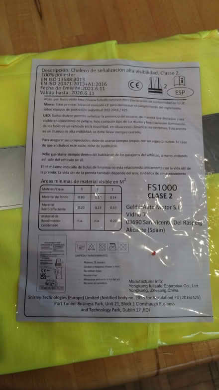 Photo of free 3 x hi-vis roadside safety vests + hazard warning triangle (Ivy Farm SK11) #2