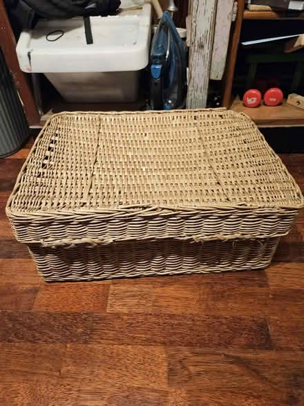 Photo of free Rectangular wicker basket (E15 1HB) #3