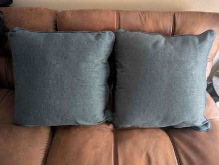 Photo of free Two Navy Blue Pillows (Columbia Heights) #1