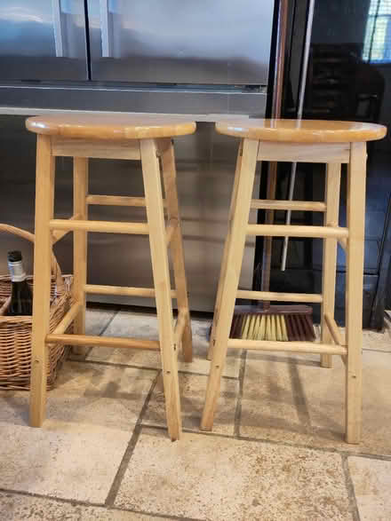 Photo of free Pair of Light Wood Stools (Great Missenden, HP16) #1