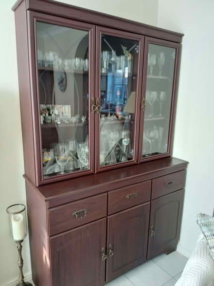 Photo of free Dark wood large dresser (Kettering NN15) #1