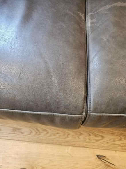 Photo of free Grey leather sofa (Sandiacre NG10) #4