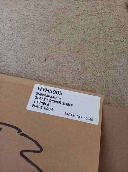 Photo of free Glass Corner Shelves (IP31) #2