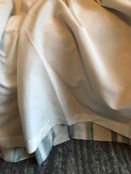 Photo of free Duck egg blue striped curtains (Kidderminster, DY10) #2